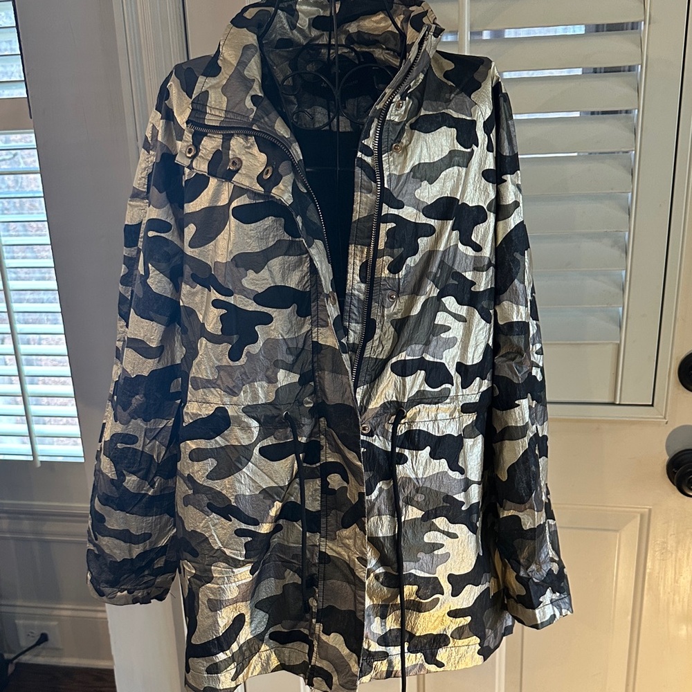 Jealous Tomato Camouflage Utility Jacket - Black, Gray, Tan